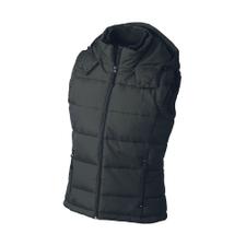 Gewatteerd damesvest met capuchon