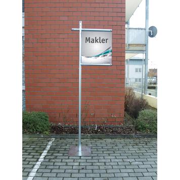 Bannerframesysteem staal „Makler”