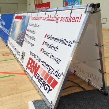 Mobile Banner A-Frame "Moba" for Perimeter Advertising