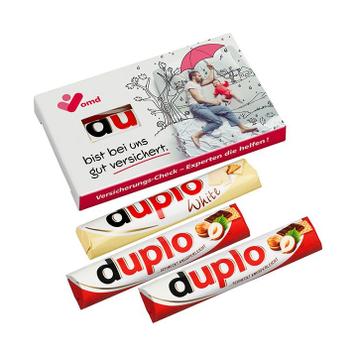 Duplo in een reclameschuifdoosje