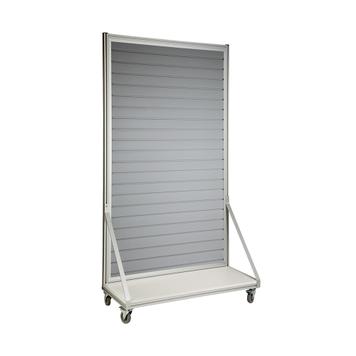 Mobile FlexiSlot® Slatwall Gondola End Cap "Quattro"