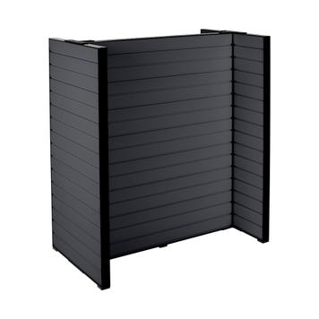 FlexiSlot® Slatwall Gondola Shelf "Style Black"