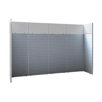 FlexiSlot® lamellenwand beursstand „Style“ | 3.900 x 800 mm | hoofdopstelling