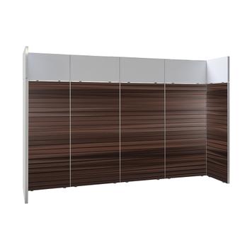 FlexiSlot® lamellenwand beursstand „Style“ | 3.900 x 800 mm | hoofdopstelling