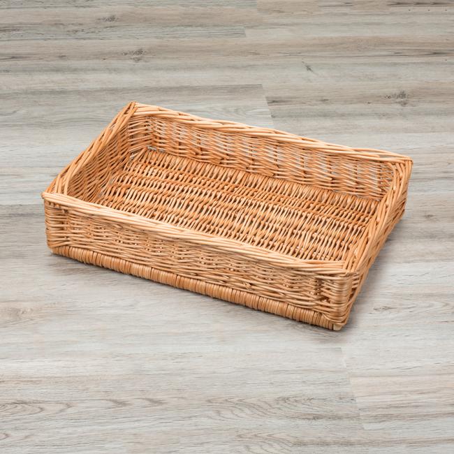 Small wicker online basket with lid