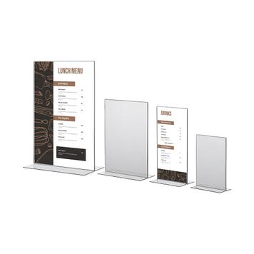 Porte-affiche"T-Form" en format standard, transparent, 0,9 mm