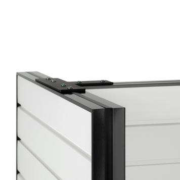 FlexiSlot® Slatwall T-Gondal Shelf "Style Black", small