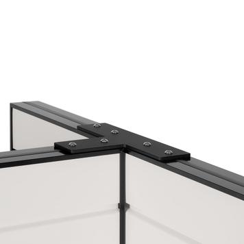 FlexiSlot® lamellenwand T-verkoopdisplay smal „Style-Black”