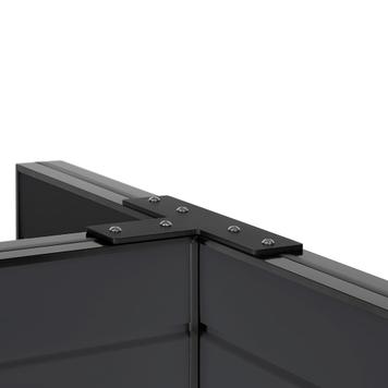 FlexiSlot® lamellenwand T-verkoopdisplay smal „Style-Black”