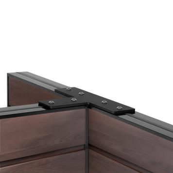 FlexiSlot® Slatwall T-Gondal Shelf "Style Black", small