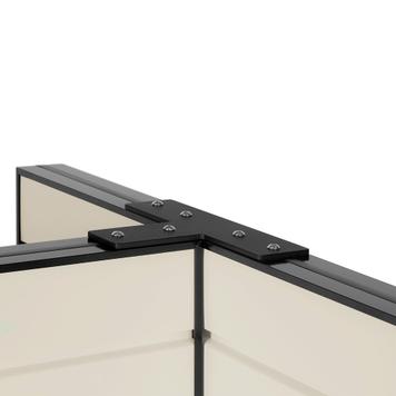 FlexiSlot® lamellenwand T-verkoopdisplay smal „Style-Black”