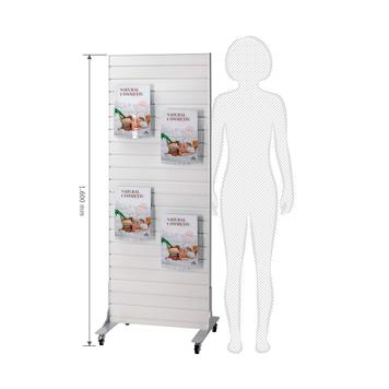 Mobiele FlexiSlot® lamellenwand-display „Style”