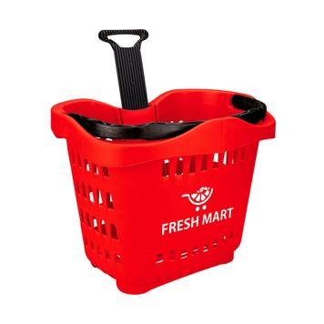 Rolling Basket „TL-1“ met telescopisch handvat | 55 liter