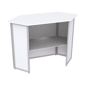 Folding Hexagonal Counter “Brilliant”, white