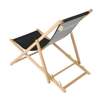 Chaise longue "Beach-Wood" - impression incluse