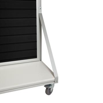 Mobile FlexiSlot® Slatwall Gondola End Cap "Quattro"