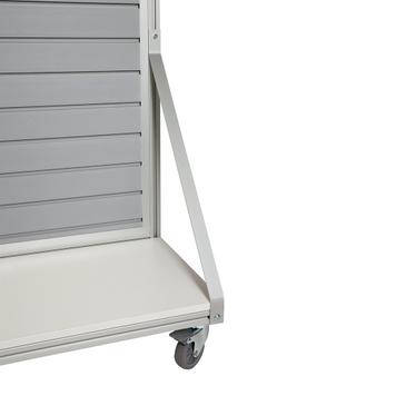 Mobile FlexiSlot® Slatwall Gondola End Cap "Quattro"