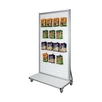 Mobile FlexiSlot® Slatwall Gondola End Cap "Quattro"