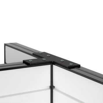 FlexiSlot® Slatwall T-Gondal Shelf "Style Black", small