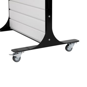 Mobiele FlexiSlot® lamellenwand-display „Style-Black”