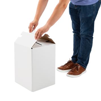 Cardboard Stool with Printed Cover