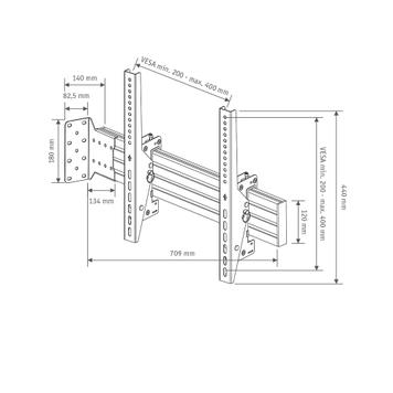 Monitor Holder Wall Bracket