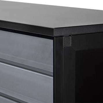 FlexiSlot® Slatwall Exhibition Counter "Construct Black”