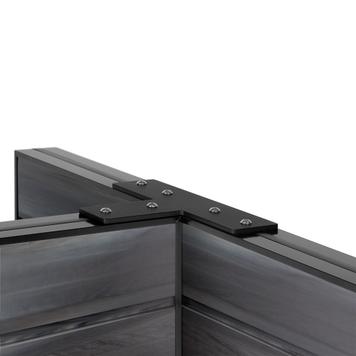 FlexiSlot® Slatwall Gondola Shelf "Style Black"