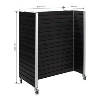 Mobile FlexiSlot® Slatwall Gondola Shelf "Style"