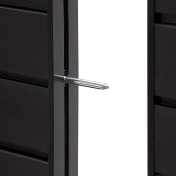 FlexiSlot® lamellenwand beursstand „Style-Black“ | 2.850 x 2.800 mm | hoekopstelling