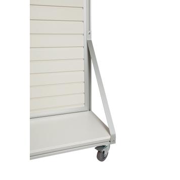 Mobile FlexiSlot® Slatwall Gondola End Cap "Quattro"