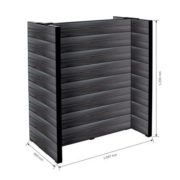 FlexiSlot® Slatwall Gondola Shelf "Style Black"