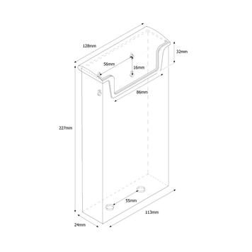 Wallmounted Leaflet Holder "Werra" for Outdoor Use